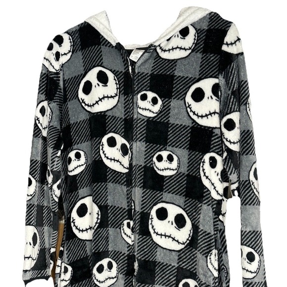 Disney Nightmare‎ Before Christmas One-piece Pajamas Jack Skellington Womens M - Picture 2 of 10